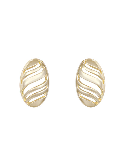 Contemporary Matte Gold Plated Choker Jewellery Set