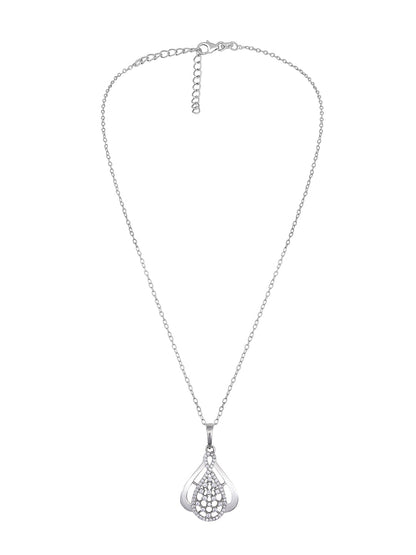 Sterling Silver With Cubic Zirconia And Silver Plating.