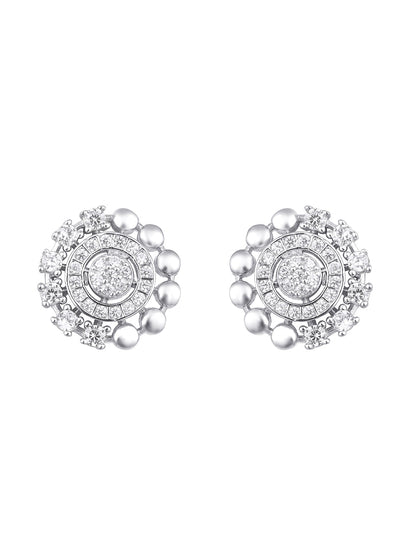 Sterling Silver With Cubic Zirconia And Silver Plating.