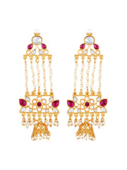 Gold-Toned Jhumkas Earrings