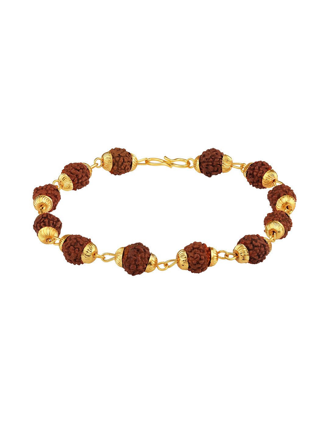 Rudraksha Beads Gold-plated Bracelet